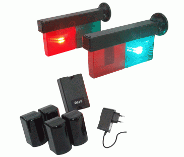 Kit D257 - Semáforo Automático para entrada e saída de veiculos (COM FIO). Kit D257 - Semáforo Automático para entrada e saída de veiculos (COM FIO).